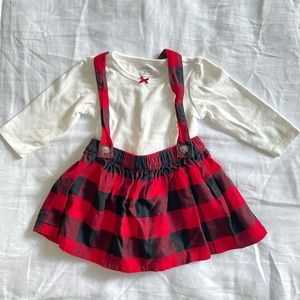 Carter’s baby girl’s Christmas jumper set Size 3m